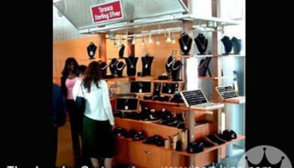 Mall or Plaza Retail Jewelry Display Cart
