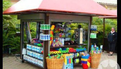 The poolside Outdoor Retail Merchandising Unit