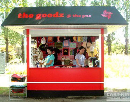 the Goodz Outdoor Kiosk Booth from Cart-King