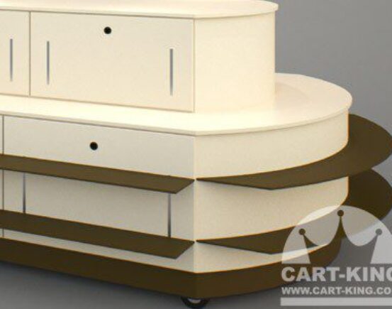 Specialty retail shopping mall cart