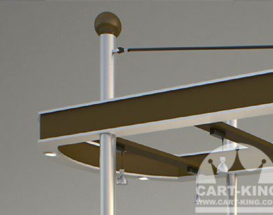 shopping mall retail cart canopy