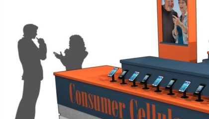 Cel Phone Display Kiosk
