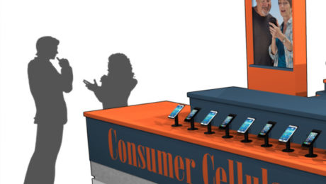 Cel Phone Display Kiosk