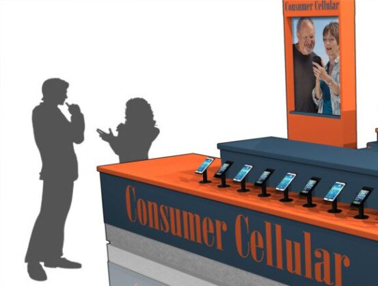 Cel Phone Display Kiosk
