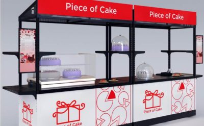 A Mobile Food Cart 2K branded for sales of desserts and sweets