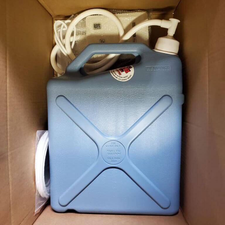 The espresso upgrade kit shown as it is shipped to the vendor