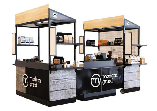 Cart-King Dual Coffee Kiosk