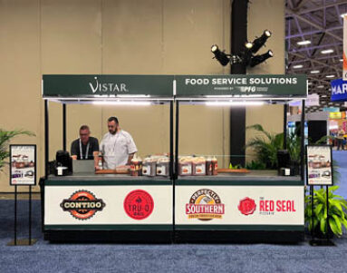 Vistar Food Services tradeshow cart