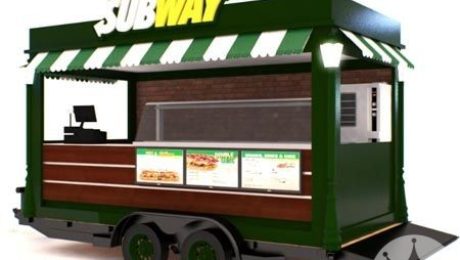 Subway Branded Mobile Food Trailer