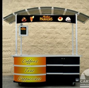 modern food kiosk
