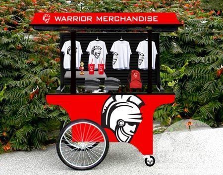 Retail Merchandising Unit Push Cart with your Company's Branding