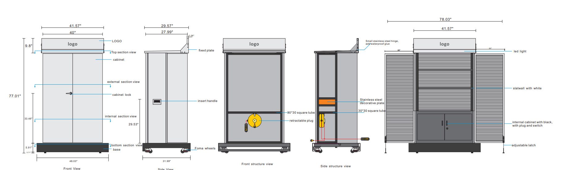 Merchandiser Technical Specs - Cart-King