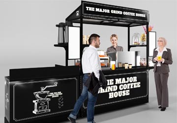 Espresso Kiosk With Sink - Cart-King